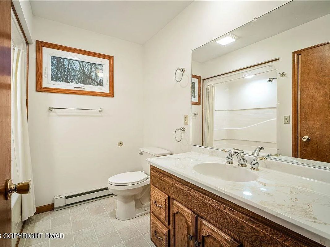Bathroom with original vanity and fittings in the Dallas, Pennsylvania property