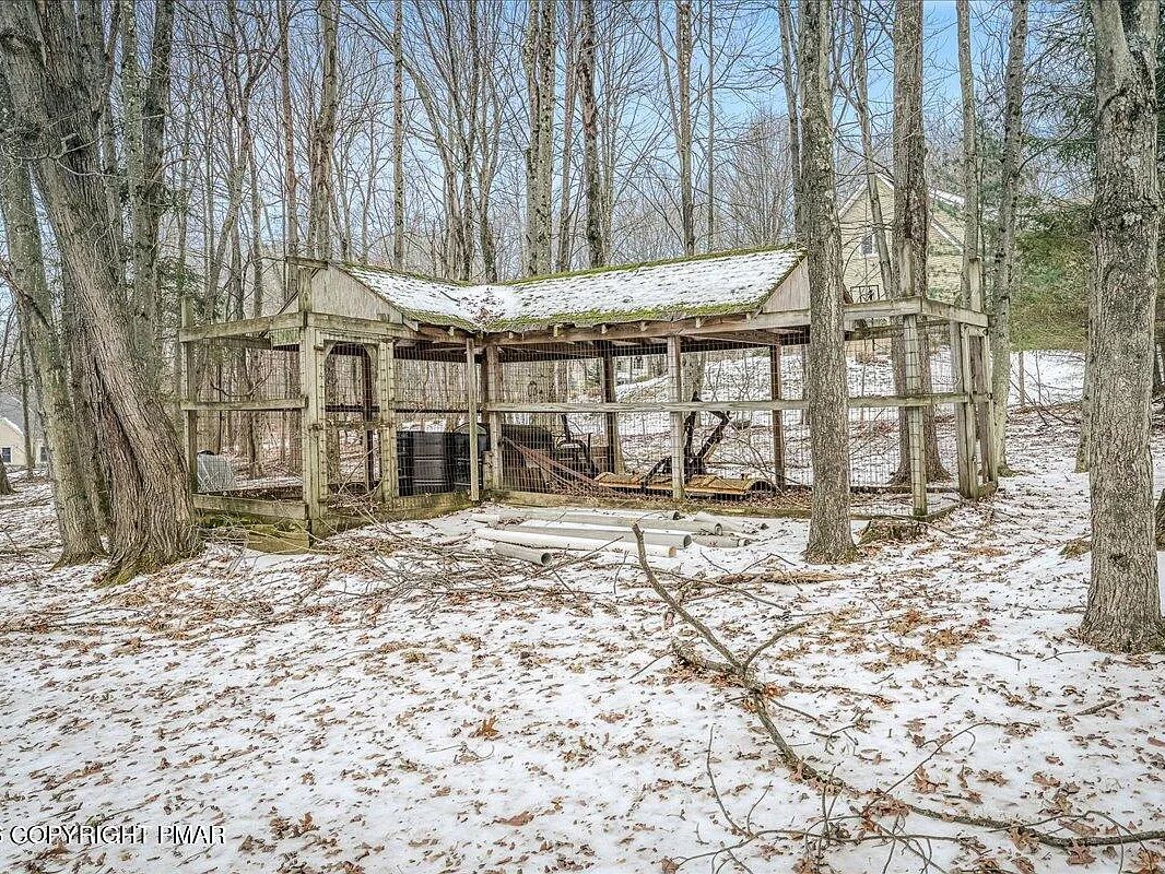 Wooded lot surrounding the Dallas, Pennsylvania property where the septic system is sited